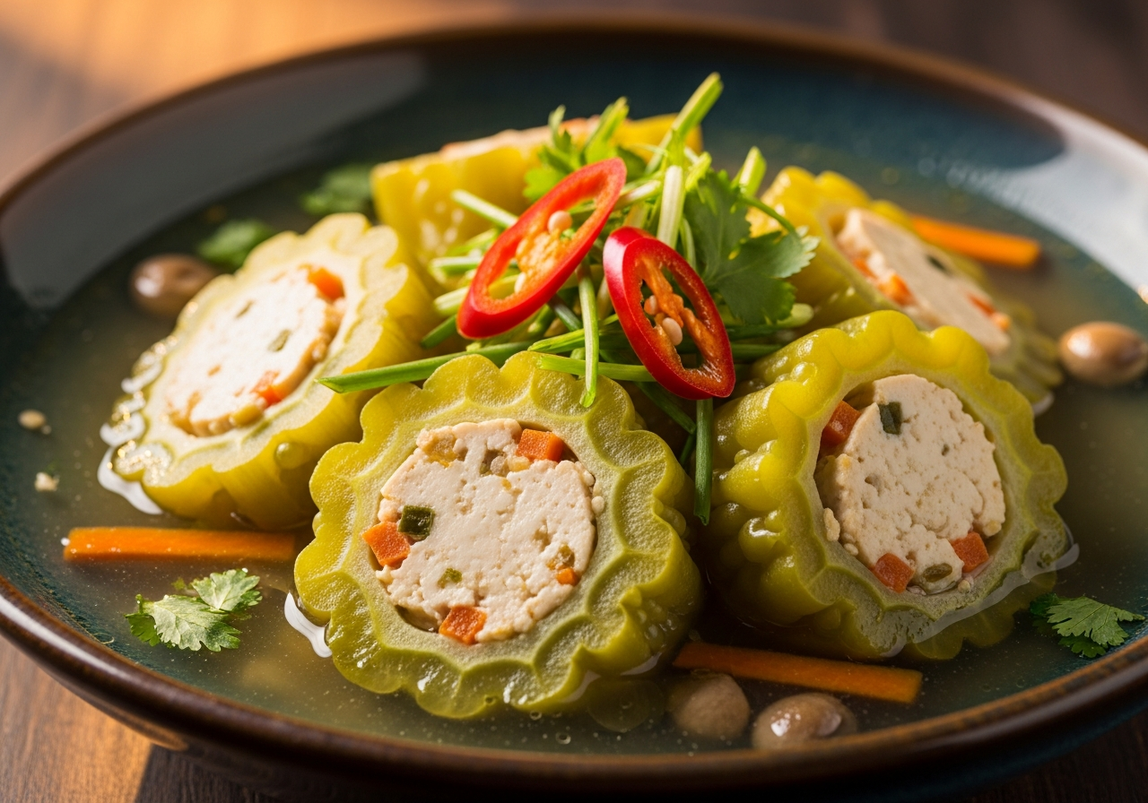 Khổ qua nhồi đậu hũ
